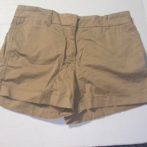 Khaki J. Crew Chino shorts size 4